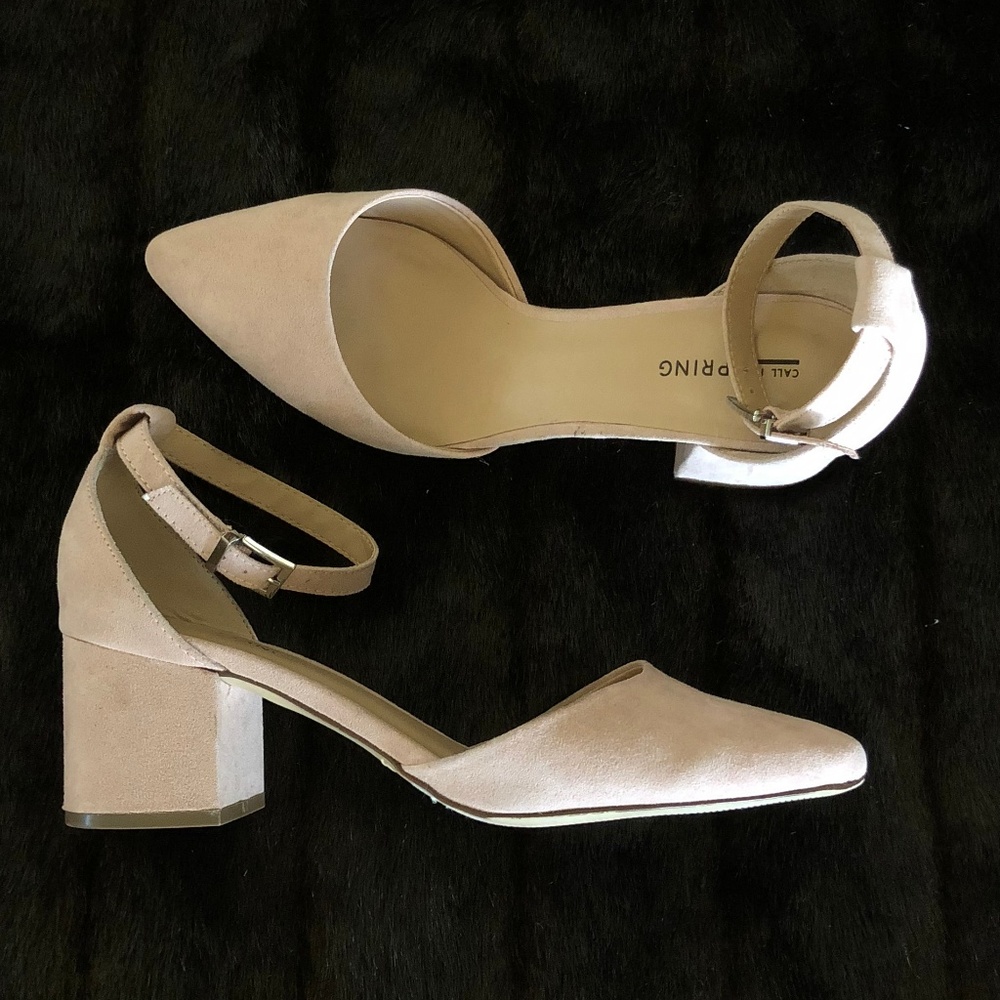 Call it Spring Aiven Suede Ankle Strap Pump